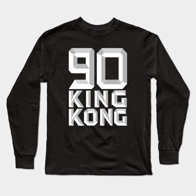 90 YEARS OF KING KONG (front/back print) Long Sleeve T-Shirt by ROBZILLA